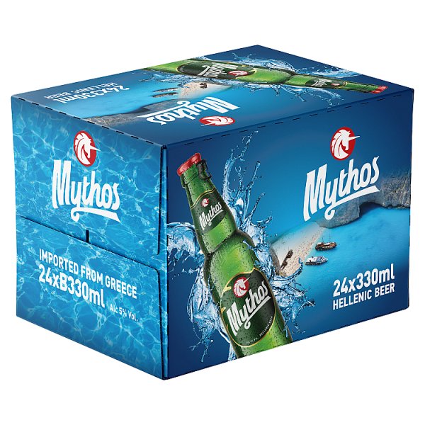 Mythos Hellenic Lager Beer 24x330ml Bottles
