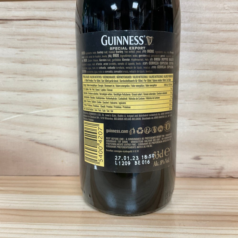 John Martin Guinness Special Export Belgian (8% ABV) 33cl