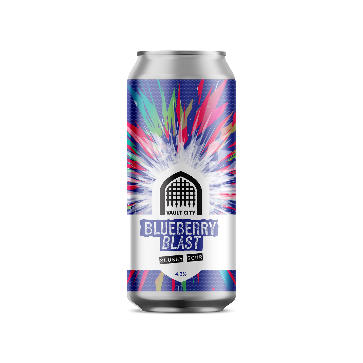 Vault City Blueberry Blast Slushy Sour 44cl (4.3% ABV) Best Before 13.06.2026