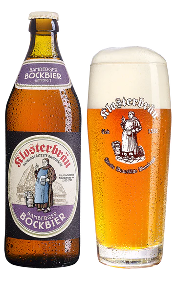 Klosterbrau Bamberger Bock Bier Unfiltriert 50cl (6.9% ABV) Best Before 14.06.24