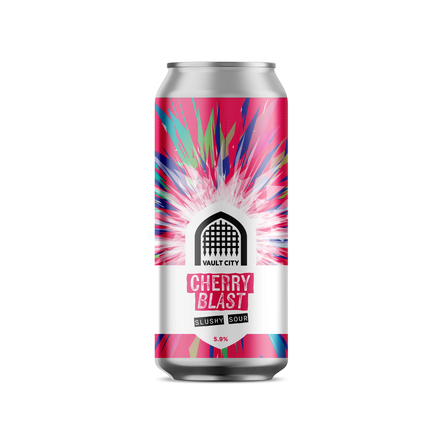 Vault City Cherry Blast Slushy Sour 44cl (5.9% ABV) Best Before 12.06.2026