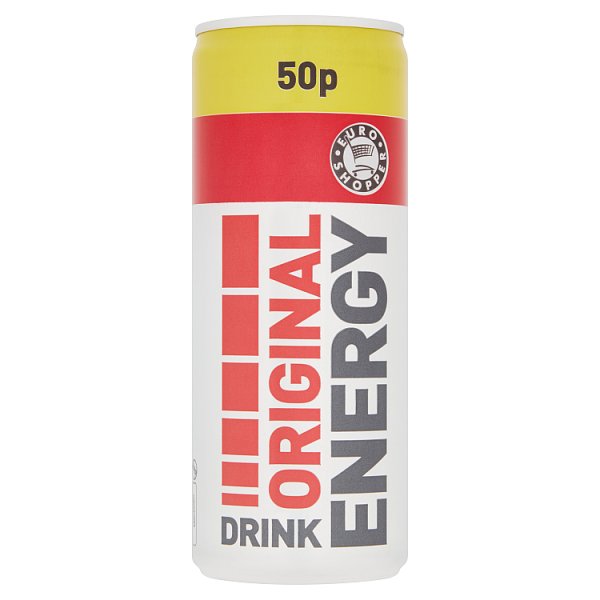 Euro Shopper Original Energy Drink 24x250ml cans Kay Gees Off Licence
