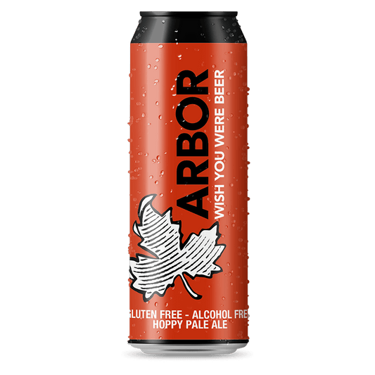 Arbor WISH YOU WERE BEER (ALCOHOL FREE/GLUTEN FREE) HOPPY PALE ALE 568ml BBE: 07.06.24
