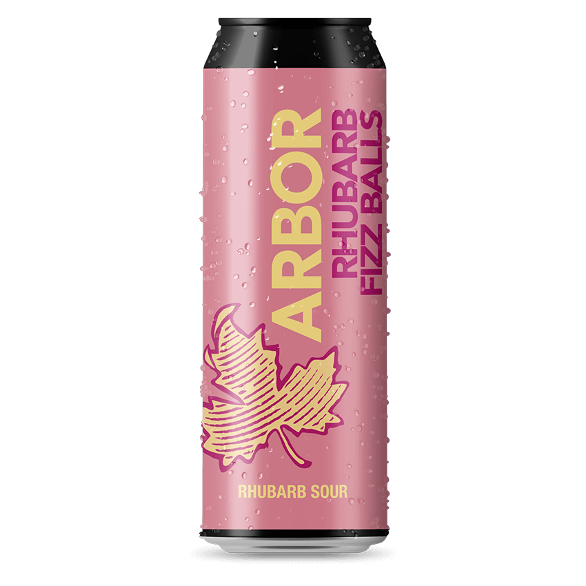 Arbor Rhubarb Fizz Balls 568ml can