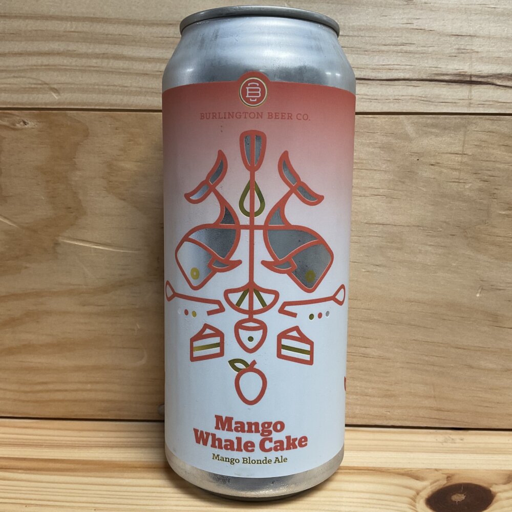 Burlington Mango Whale Cake (Mango Blonde Ale 5.5% ABV) 473ml can