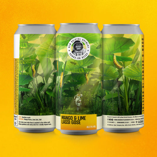 New Bristol Brewery Mango and Lime Lassi Gose (5% ABV) 440ml BBE: 21.02.25