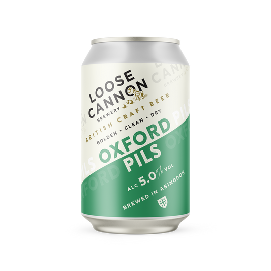Loose Cannon Oxford Pils 330ml Can Best Before: 06.10.23