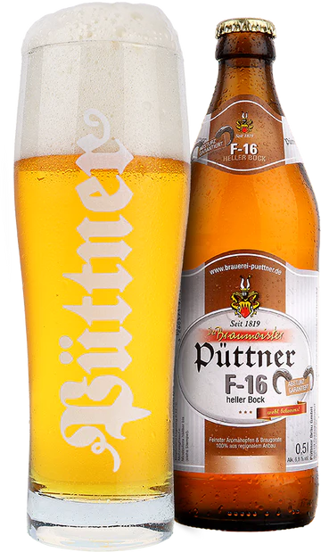 Brauerei PUTTNER F-16 Heller Bock 50cl (6.8% ABV) Best Before 05.05.24