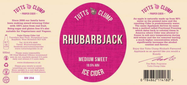 Tutts Clump Rhubarbjack Ice Cider 50cl (19.5% ABV)