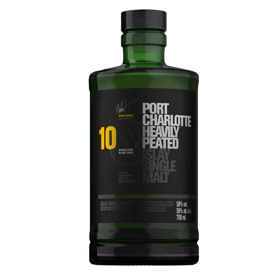 Bruichladdich Port Charlotte 10 Year Old Heavily Peated Islay Single Malt Whisky (50% ABV) 70cl
