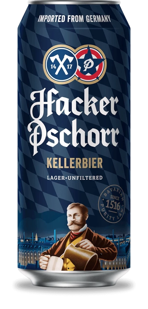 Hacker Pschorr Kellerbier 50cl CAN (abv. 5.5%)