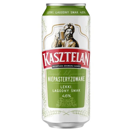 Kasztelan Niepasteryzowane 500ml Can Best Before: 13.08.2023