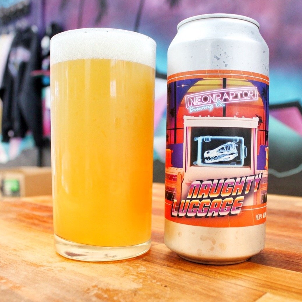Neon Raptor Naughty Luggage 440ml Can Best Before: 22.11.23