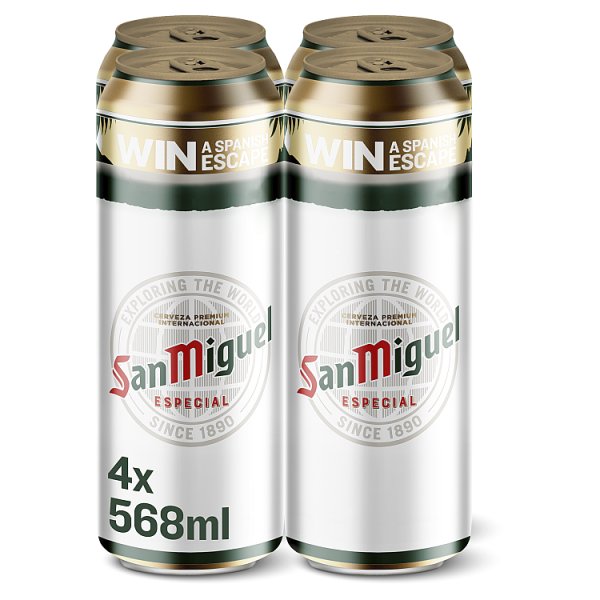 San Miguel PINT 4x568ml Can - Kay Gee’s Off Licence