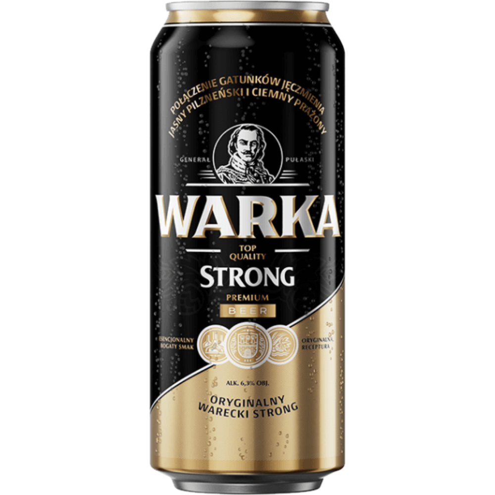 Warka Strong (6.3% ABV) 500ml can