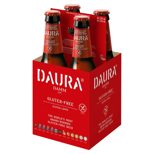 Daura Damm Lager (Gluten Free) 4x330ml (5.4% ABV)