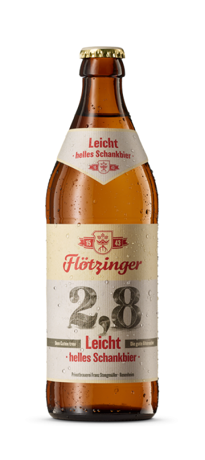 Flotzinger Leicht Helles Schankbier 50cl (2.8% ABV) Best Before 31.05.24