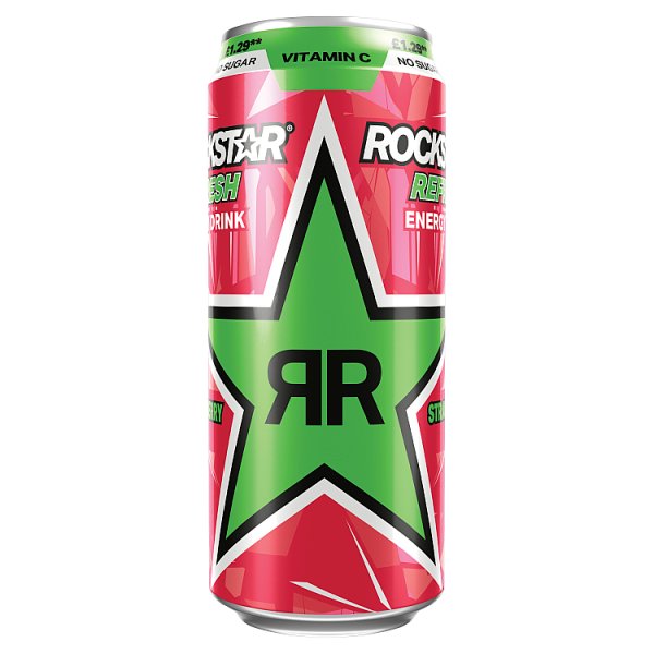 Rockstar Refresh Energy Drink Strawberry Lime 500ml