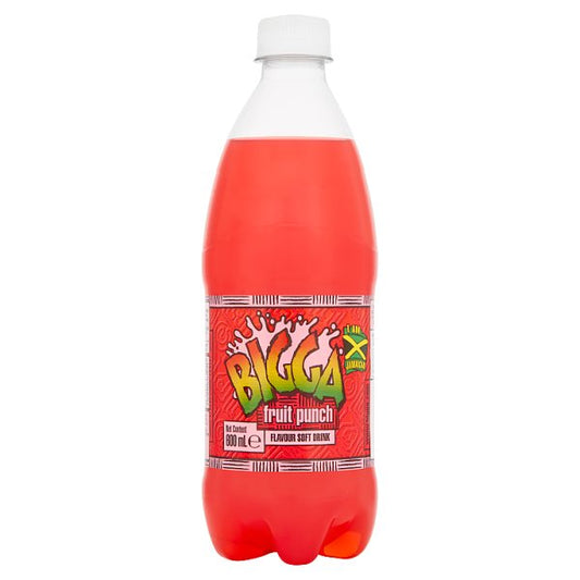 Bigga Fruit Punch Flavour Soft Drink 600ml
