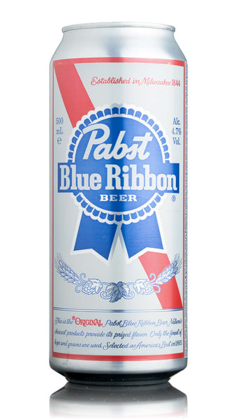 Pabst Blue Ribbon Beer (UK Brewed) 500ml can Best Before 16.04.24