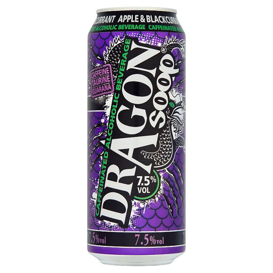 Dragon Soop Apple and Blackcurrant Caffeinated Alcoholic Beverage 500ml