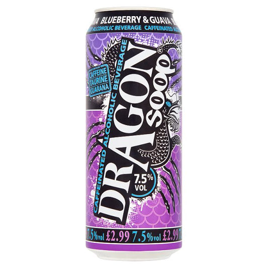 Dragon Soop Blueberry and Guava Caffeinated Alcoholic Beverage 500ml