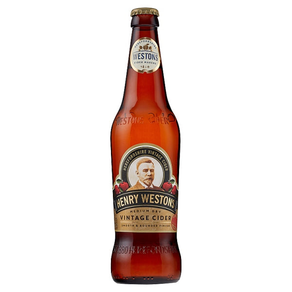 Henry Westons Medium Dry Vintage Cider 500ml (8.2% ABV)