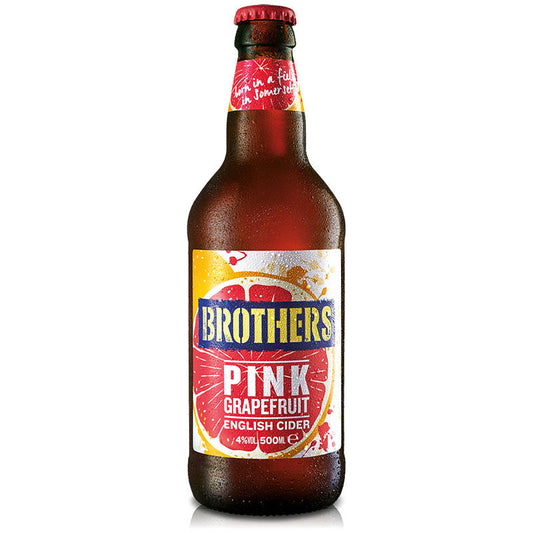 Brothers Pink Grapefruit Cider 500ml Best Before 14/05/23