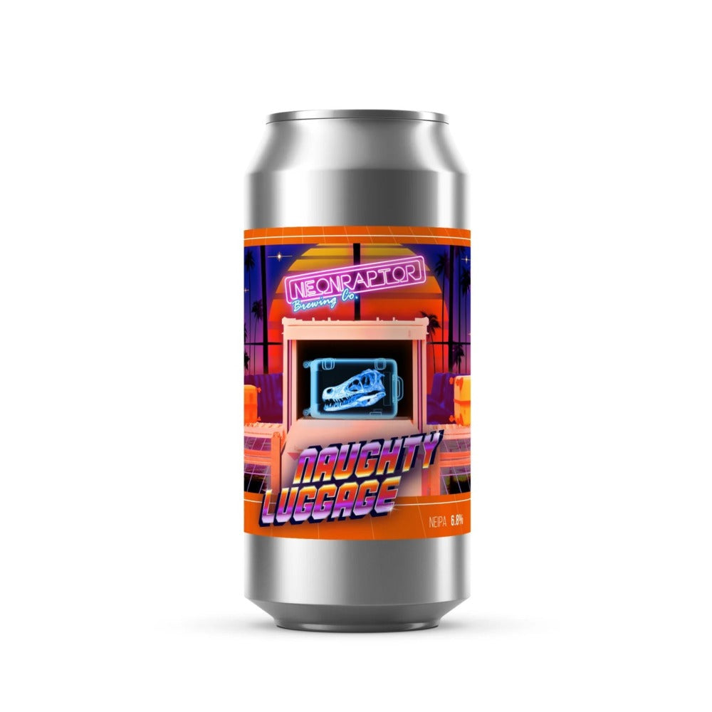 Neon Raptor Naughty Luggage 440ml Can Best Before: 22.11.23