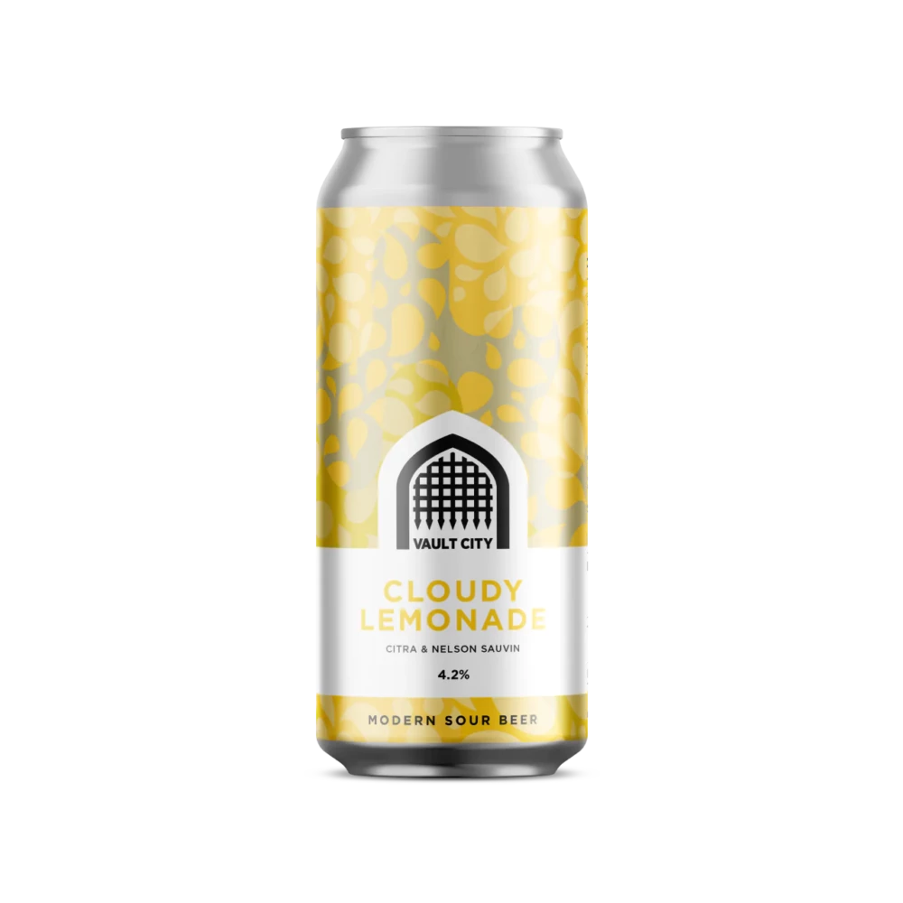 Vault City CLOUDY LEMONADE Citra and Nelson Sauvin (4.2% ABV) 440ml can Best Before 29.12.2025