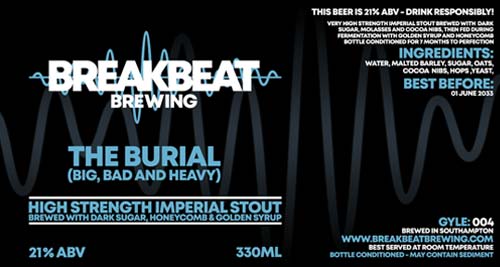 Breakbeat Brewing Gyle 004 – The Burial (Big, Bad And Heavy) 330ml Nrb