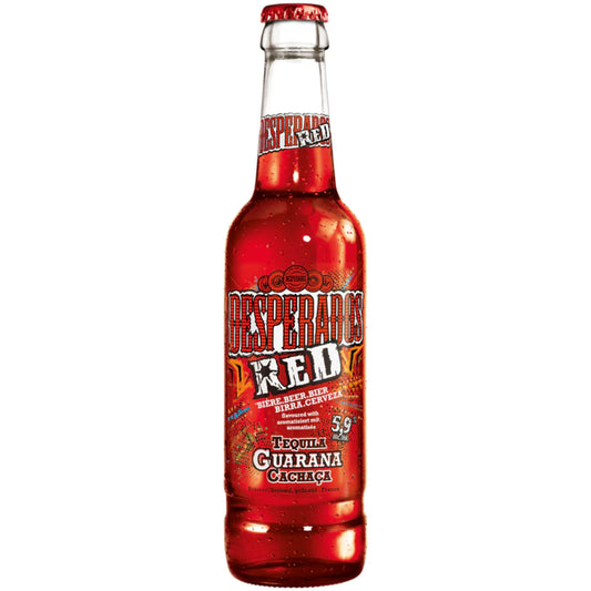 Desperados Red Premium Tequila & Guarana Lager 400ml Nrb Best Before End 02/24