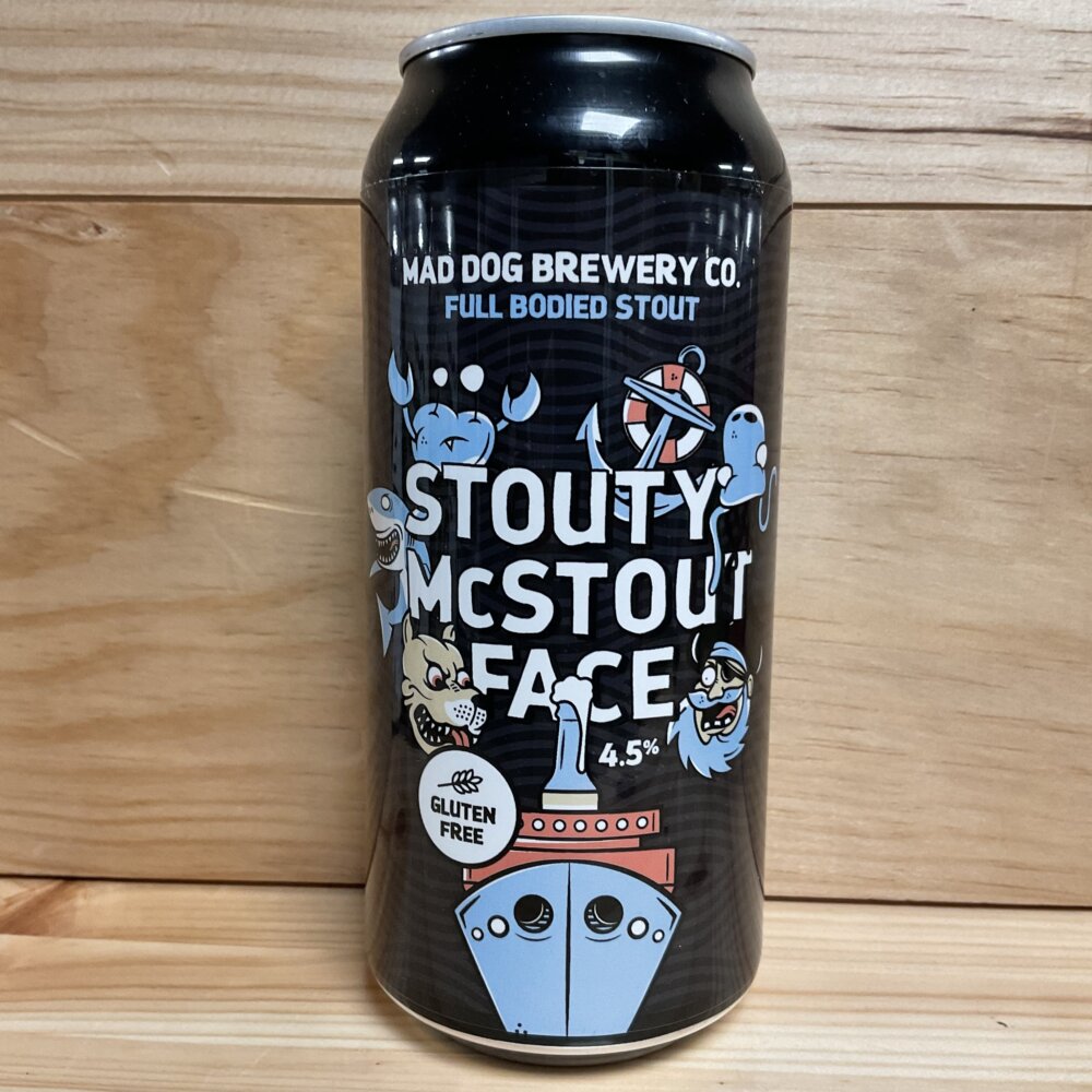 Mad Dog Brewery Co Stouty McStout Face 440ml can Best Before 11/23
