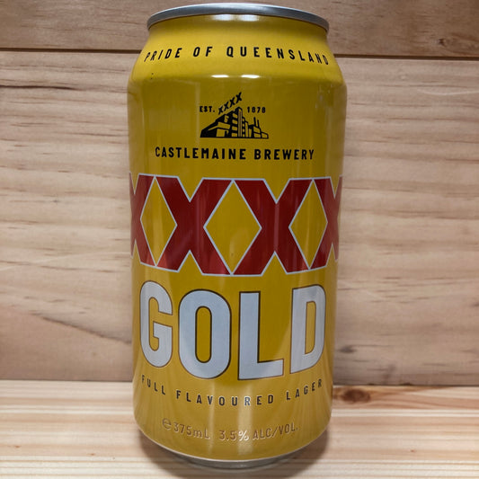 XXXX Gold Lager 375ml Can Best Before 07/08/2023