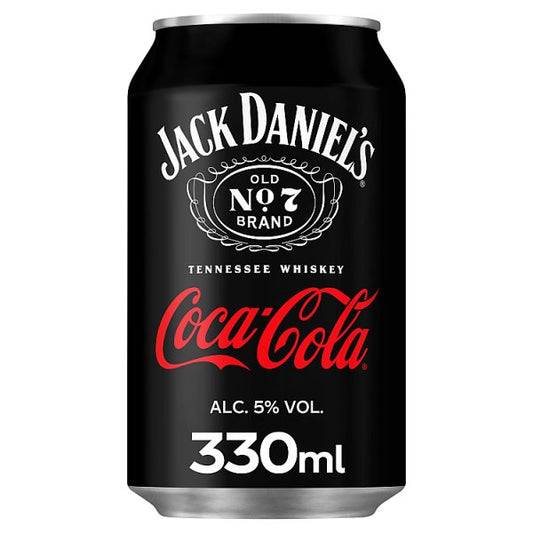 Jack Daniel's and Coca Cola 330ml can