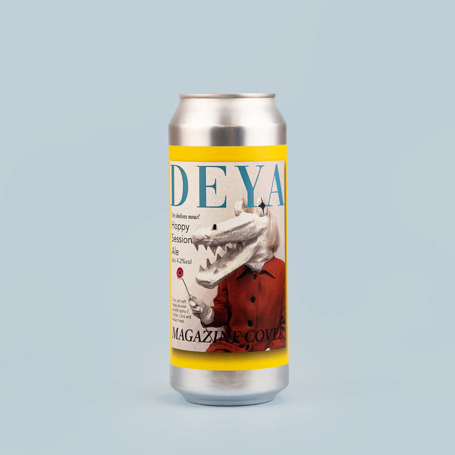 DEYA Magazine Cover Hoppy Session Ale (4.2% ABV) 500ml Canned: 27.06.24 Best Before 27.12.24