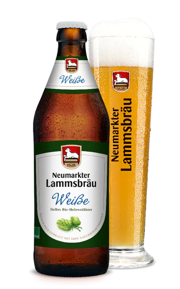 Neumarkter Lammsbrau Helles Bio-HefeWeisse Bier 50cl (5.1% ABV) Best Before End 04.24