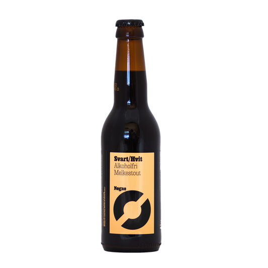 Nogne Svart/Hvit Alcohol Free Milk Stout 33cl (0.0% ABV) Best Before 25.09.2025