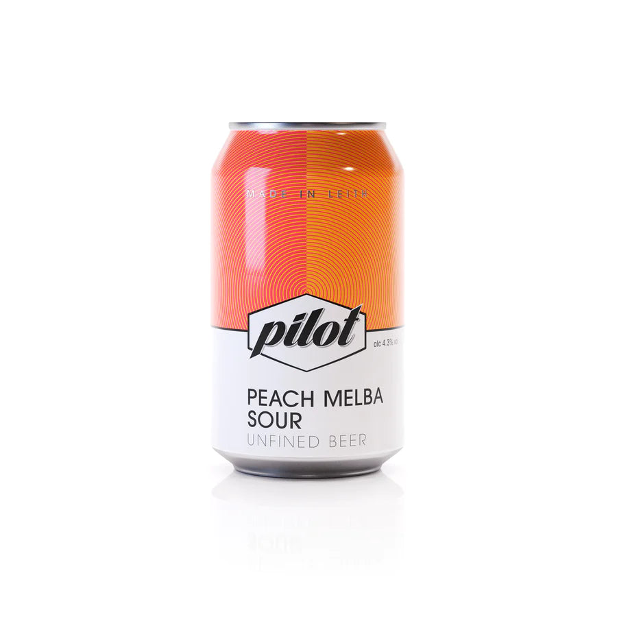 Pilot Peach Melba Sour 33cl (4.3% ABV) Best Before 10 Jul 2024
