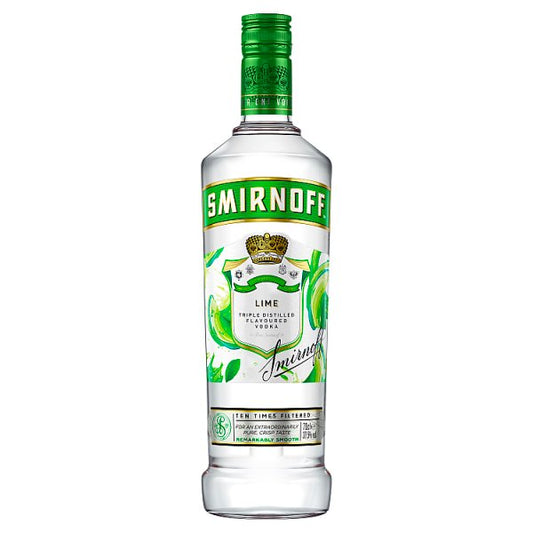 Smirnoff Lime Flavoured Vodka (abv. 37.5%) 70cl