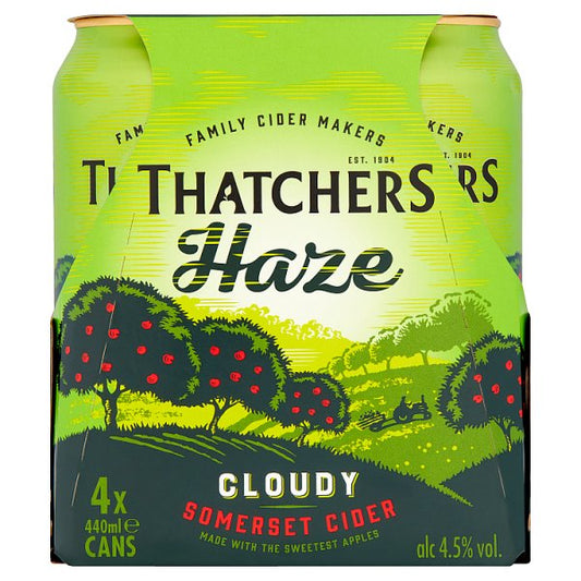 Thatchers Haze Cider 4x500ml cans