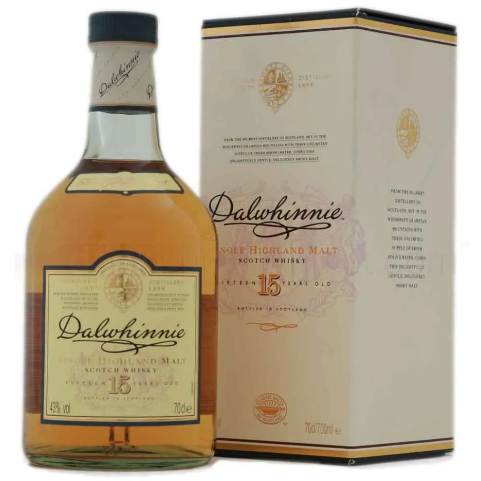 Dalwhinnie 15YO Single Highland Malt Scotch Whisky 70cl (43% ABV)