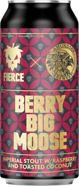 Fierce Beer x Amundsen collab: Berry Big Moose 440ml can Best Before 28.11.24