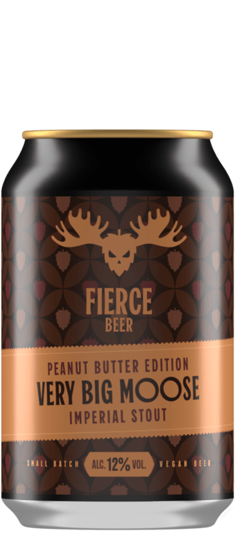 Fierce Beer Peanut Butter Edition Very Big Moose Imperial Stout 330ml can Best Before 23.05.25
