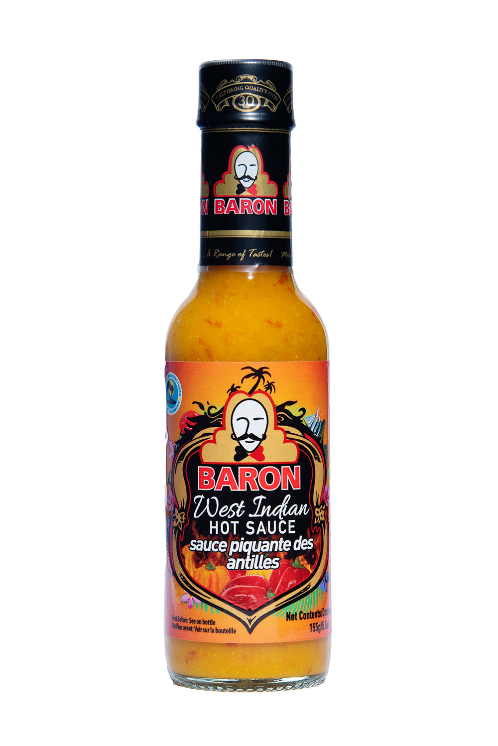 Baron West Indian Hot Sauce 155g