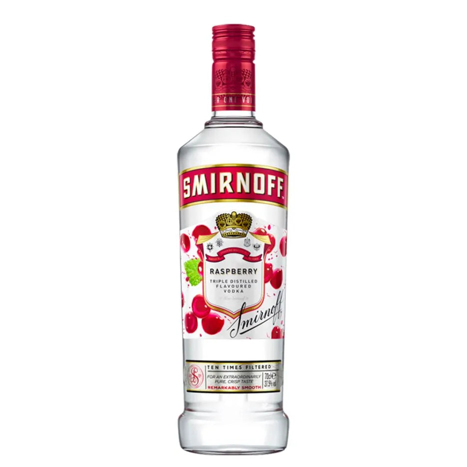 Smirnoff Raspberry Vodka (abv. 37.5%) 70cl