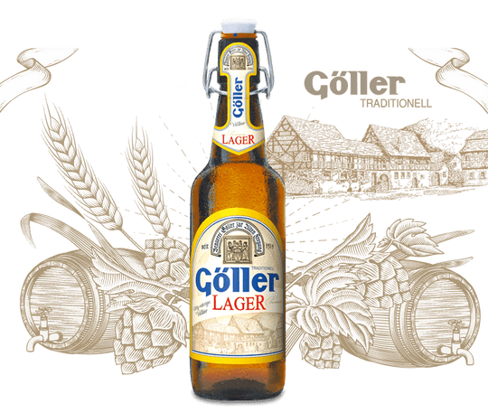 Goller Lager Vollbier Premium 50cl (4.9% ABV) Best Before 05.07.24
